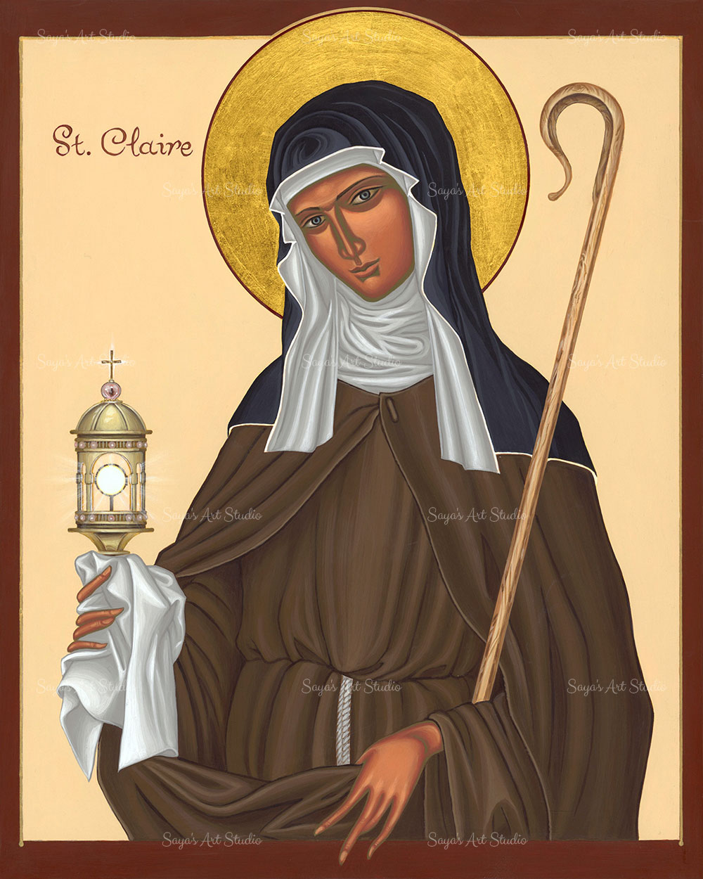 15) Saint Claire of Assisi | Saya's Art Studio